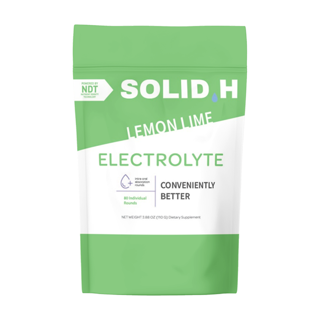 Solid Hydration Electrolyte Tablets, Lemon-Lime - 80 Rounds